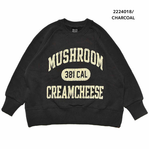 【100~120】★NEEDLEWORKS★柔らか裏毛MUSHROOMトレーナー(2224018)
