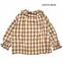 【100~120】★NEEDLEWORKS★チェックローンガーリーブラウス(2224101)