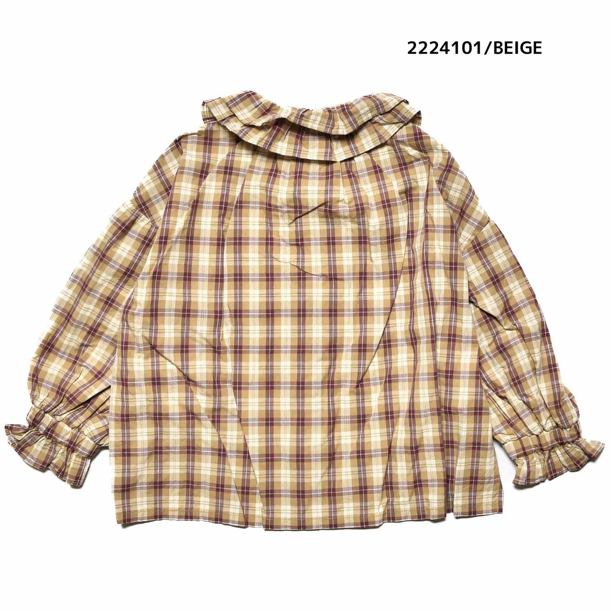 【7号~13号】★NEEDLEWORKS★チェックローンガーリーブラウス(2224101w)