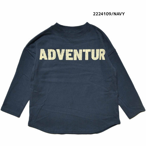 【130~150】★NEEDLEWORKS★肉厚天竺ADVENTURワイドロンT(2224109j)