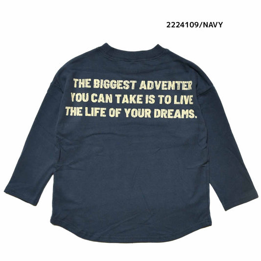【100~120】★NEEDLEWORKS★肉厚天竺ADVENTURワイドロンT(2224109)