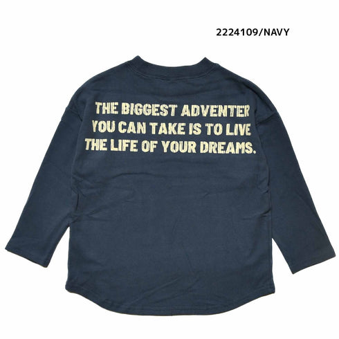 【100~120】★NEEDLEWORKS★肉厚天竺ADVENTURワイドロンT(2224109)