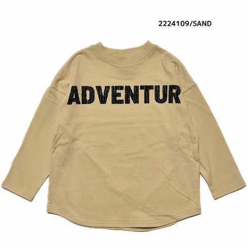 【130~150】★NEEDLEWORKS★肉厚天竺ADVENTURワイドロンT(2224109j)