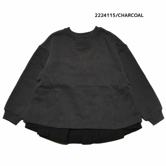 【130~150】★NEEDLEWORKS★柔らか裏毛ローン切り替えトレーナー(2224115j)