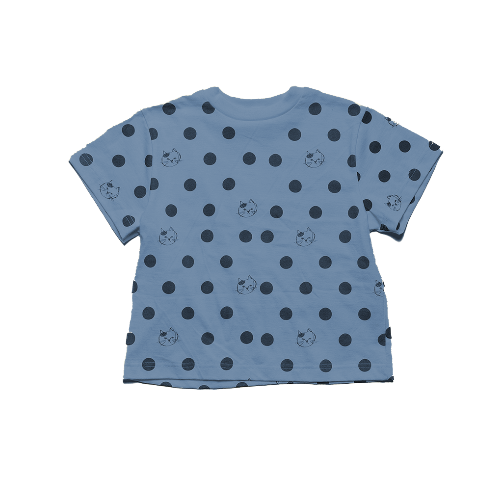 【ニードルワークス】猫柄ワイドTシャツ |1size~2size|2525901W