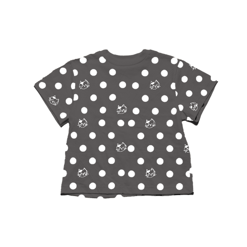 【ニードルワークス】猫柄ワイドTシャツ |1size~2size|2525901W