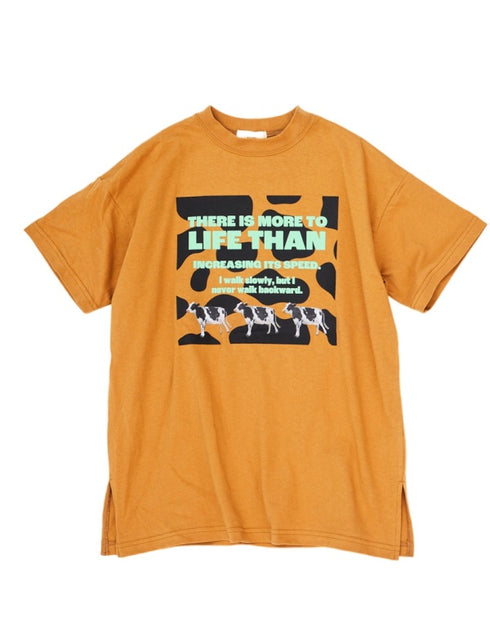 【NEWO】アニマルロゴロング丈Tシャツ★3123303