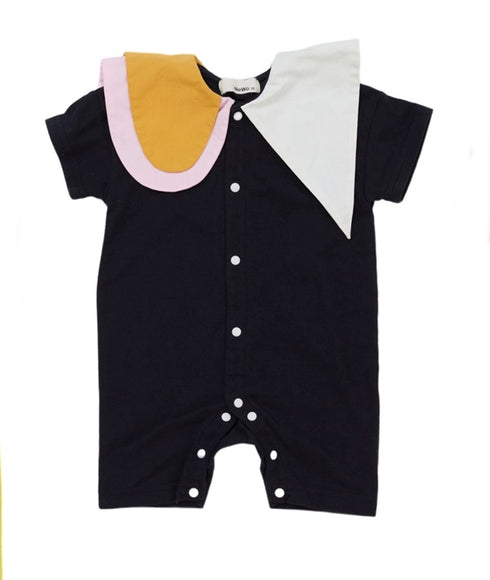 【NEWO・ネオ】アシンメトリ―カラーロンパス|70cm~80cm|3123314