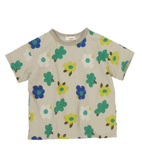 【NEWO】花柄Tシャツ★3123410(90cm~120cm)
