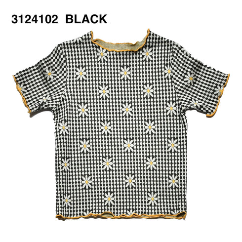 【S/M】メロウジャガードTシャツ3124102w【NEWO/ネオ】