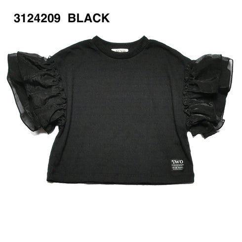 【90/100/110/120㎝】袖フリルTシャツ3124209【NEWO/ネオ】