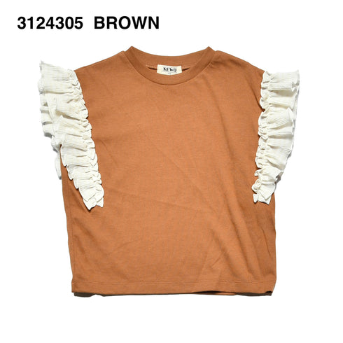 【130/140/150cm】フリルTシャツ3124305j【NEWO/ネオ】