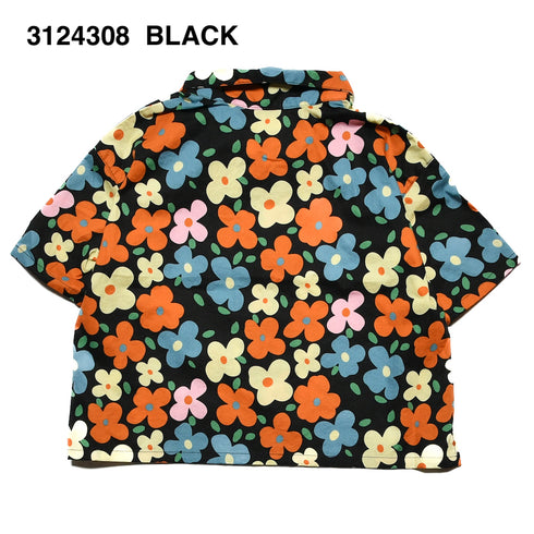 【90/100/110/120㎝】花柄オープンカラーシャツ3124308【NEWO/ネオ】