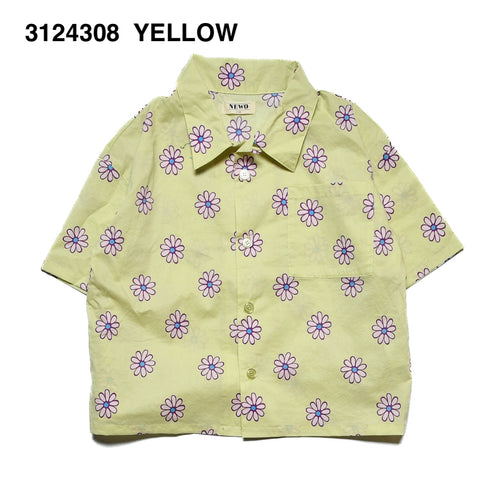 【90/100/110/120㎝】花柄オープンカラーシャツ3124308【NEWO/ネオ】