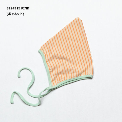 【70/80cm】ボンネット付きストライプロンパス3124315【NEWO/ネオ】