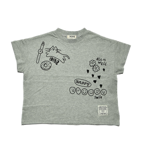 【NEWO・ネオ】ラクガキTシャツ|S~M|3125204W