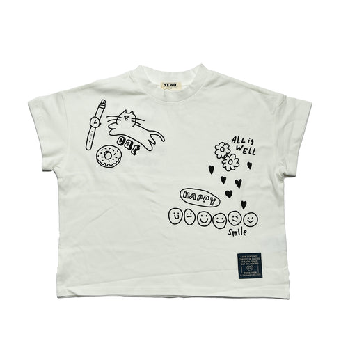 【NEWO・ネオ】ラクガキTシャツ|S~M|3125204W