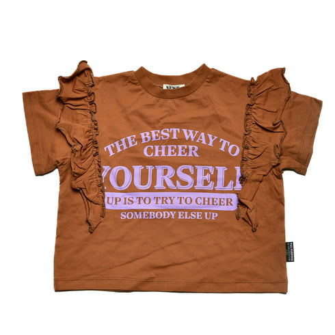 【NEWO・ネオ】フリルロゴTシャツ|S~M|3125209W