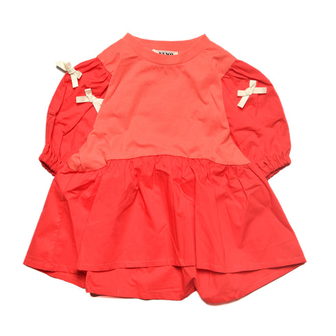 【NEWO・ネオ】リボンパフスリーブTシャツ|80cm~150cm|3125210