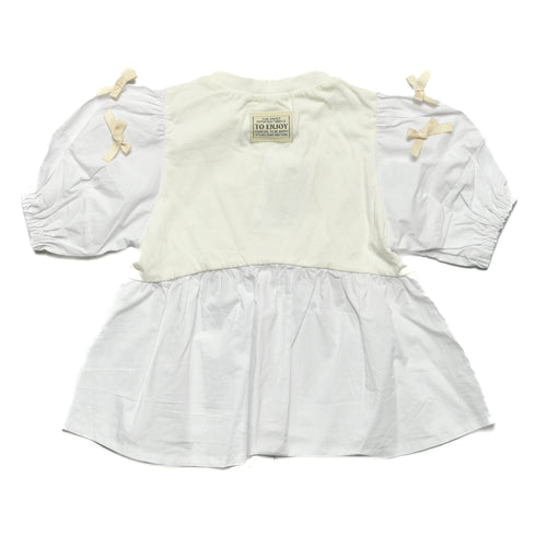 【NEWO・ネオ】リボンパフスリーブTシャツ|80cm~150cm|3125210