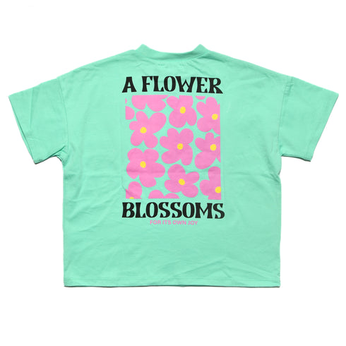 【NEWO・ネオ】フラワーTシャツ|S~M|3125301W