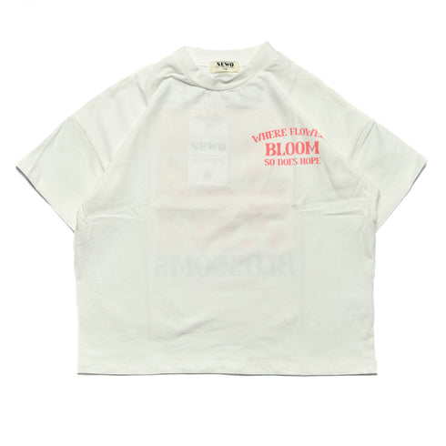 【NEWO・ネオ】フラワーTシャツ|S~M|3125301W