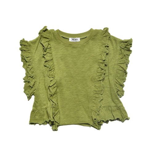 【NEWO・ネオ】フリルTシャツ|S~M|3125305W