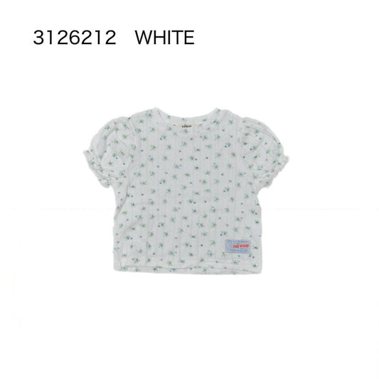 おしゃれがもっと楽しくなる大人サイズS/Ⅿ【NEWO】可愛い花柄パフスリーブTシャツ3126212w