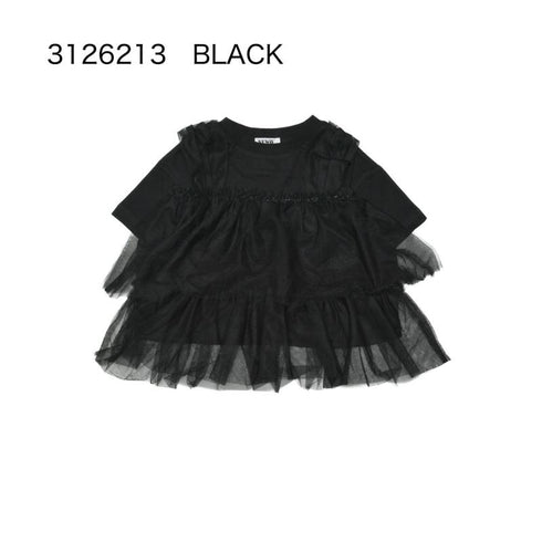 オシャレへの近道♪チュールドッキングTシャツ大人サイズS/Ⅿ【NEWO】3126213w
