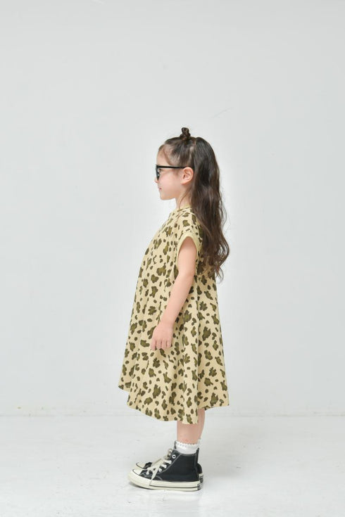 時間が経つほど「選んでよかった」子供服♪80~150【NEWO】レオパードワンピース3126220