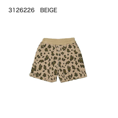 ストレッチ天竺素材を使用した子供服♪80~150【NEWO】レオパードショートパンツ3126226