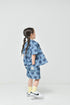 かわいいハート柄のデニムショートパンツでカジュアルなスタイリングにぴったりな子供服♪80~150【NEWO】ハートデニムショートパンツ