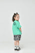 かわいいハート柄のデニムショートパンツでカジュアルなスタイリングにぴったりな子供服♪80~150【NEWO】ハートデニムショートパンツ