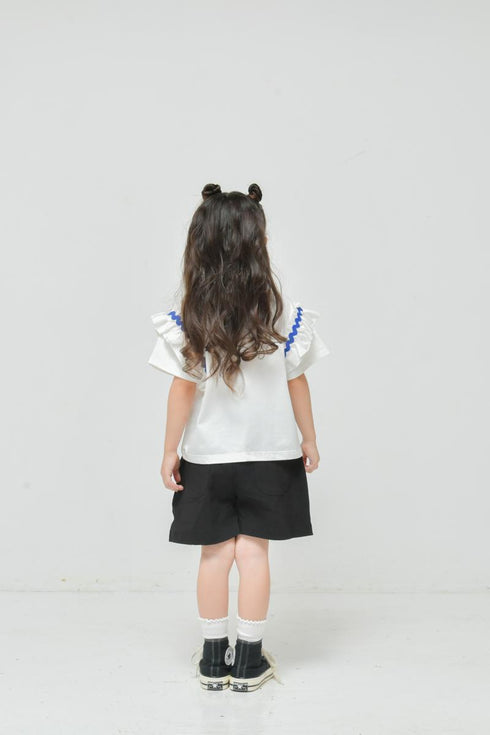華やぎと余裕のある抜け感を…スーパーストレッチ素材を使用した子供服♪80~150【NEWO】リボンショートパンツ3126231