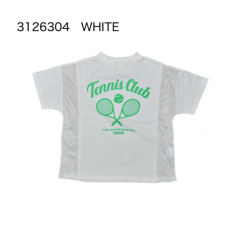 ポジティブな高揚感♪子ども服80~150【NEWO】テニス切替Tシャツ3126304