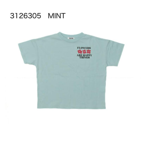 春から夏にかけてぴったりな子供服♪80~150【NEWO】フラワーTシャツ3126305