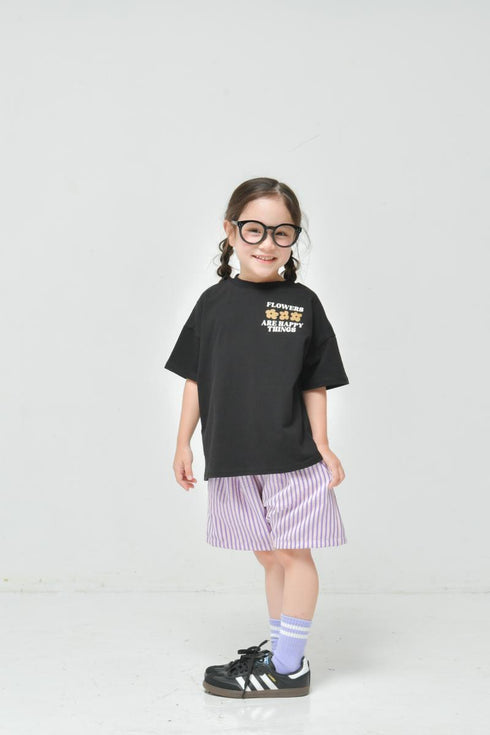 春から夏にかけてぴったりな子供服♪80~150【NEWO】フラワーTシャツ3126305