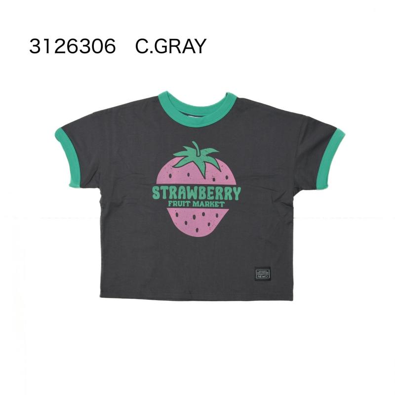 【NEWO】可愛い子供に大人気のいちごTシャツ3126306 80~150