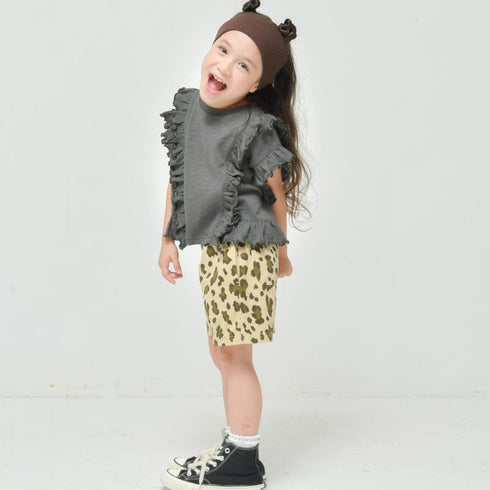 S/Ⅿ【NEWO】天竺素材フリルTシャツ3126311w