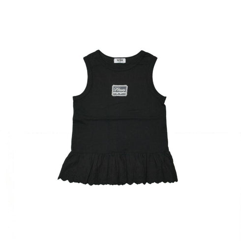 優しいコットンの天竺素材を使用した質感のいい子供服♪90~150【NEWO】レース切替チュニック_3126314