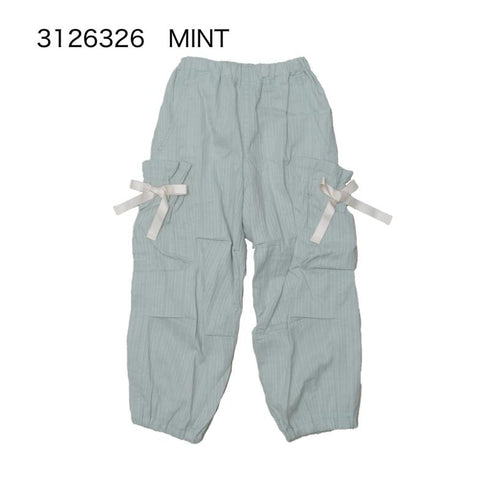 可愛いリボンでオシャレに♪90~150【NEWO】リボンカーゴパンツ3126326