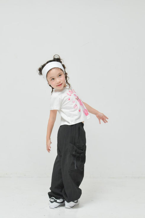可愛いリボンでオシャレに♪90~150【NEWO】リボンカーゴパンツ3126326