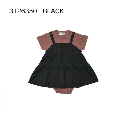 ベビー服♪70/80【NEWO】ストライプドッキングロンパス3126350
