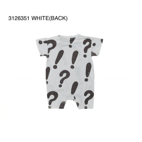 ベビー服♪70/80【NEWO】びっくりはてな柄ロンパ-ス3126351