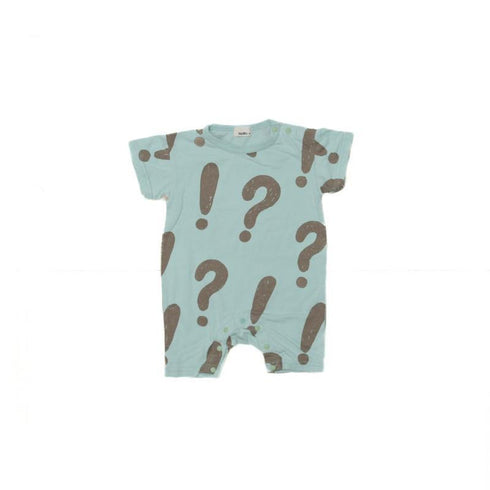 ベビー服♪70/80【NEWO】びっくりはてな柄ロンパ-ス3126351