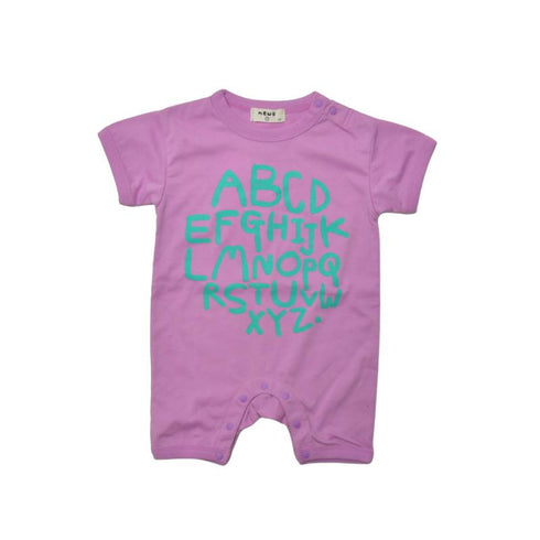 ベビー服♪70/80【NEWO】アルファベット柄GOMAロンパ-ス3126362