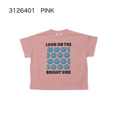 ☆冷感天竺☆S/Ⅿ【NEWO】ボックススマイルTシャツ3126401w