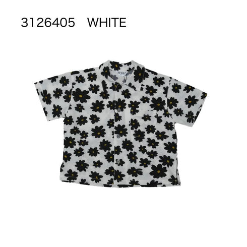 日常に華やぎをプラスする「装い」S/Ⅿ【NEWO】フラワープリントシャツ3126405w