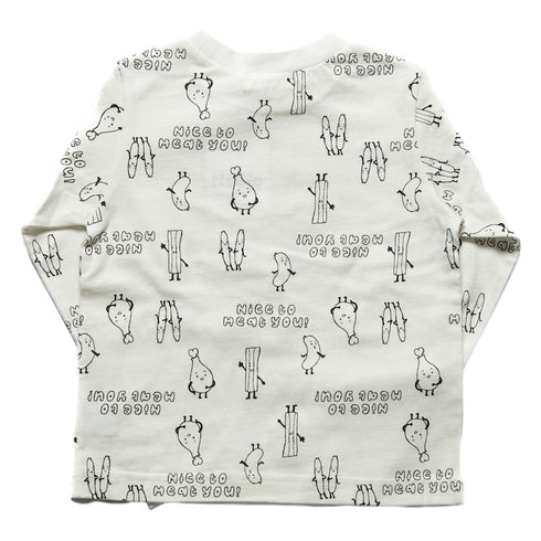 【80~120cm】ナイスミートTシャツ__★3223103★【NEWO】