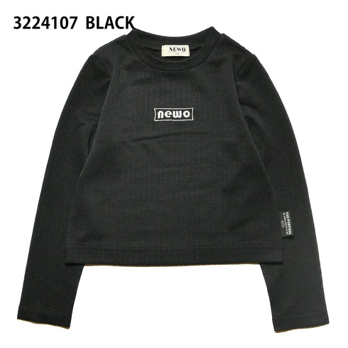 【S/M】★NEWO/ネオ★刺繍コンパクトTシャツ(3224107w)